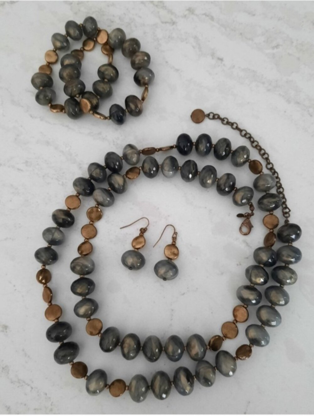 Premier Designs DECADENCE Necklace, Bracelet, and Earrings Set CLASSIC & CLASSY